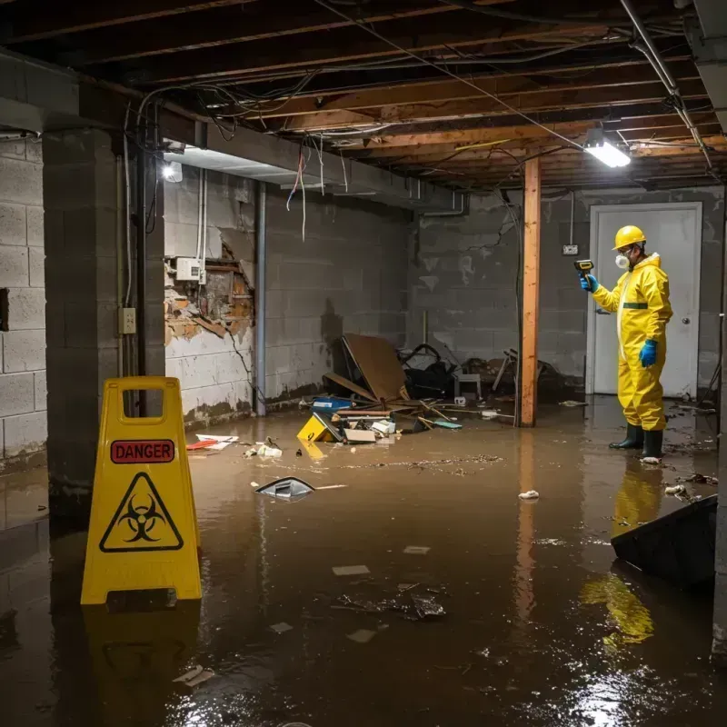 Flooded Basement Electrical Hazard in Santa Teresa, NM Property